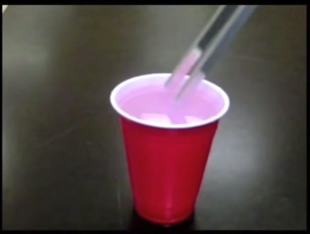 Tuning fork fun: Ripple in water