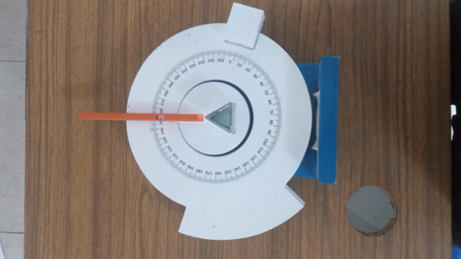 Deviation and Dispersion measurement in Protractor based Prism