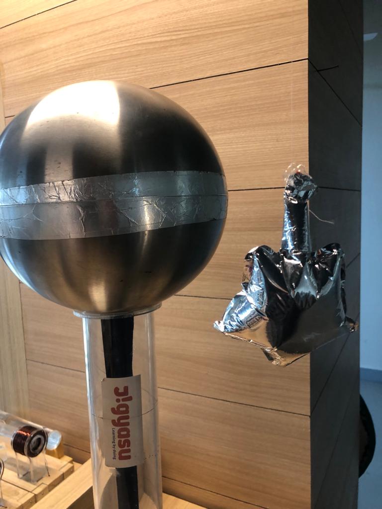 Electric Field: Van de Graaff and tinfoil balloon