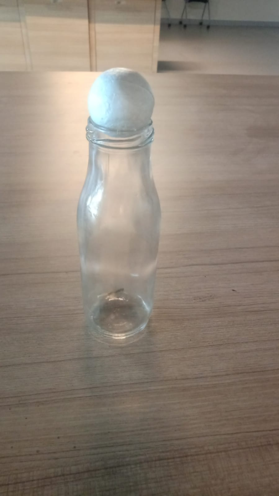 Egg inside a bottle